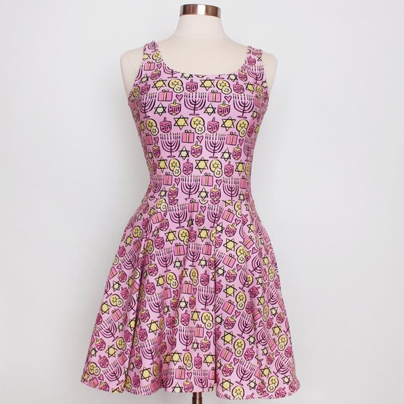 Kate Gabrielle pink Hanukkah sample dress size Small - Picture 1 of 2